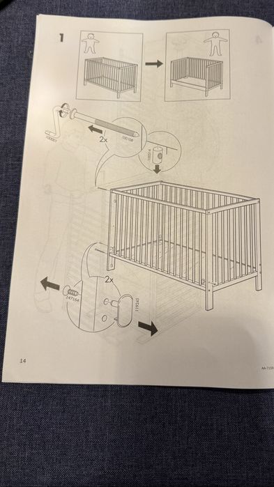Бебшко/детско креватче на две нива с подарък матрак