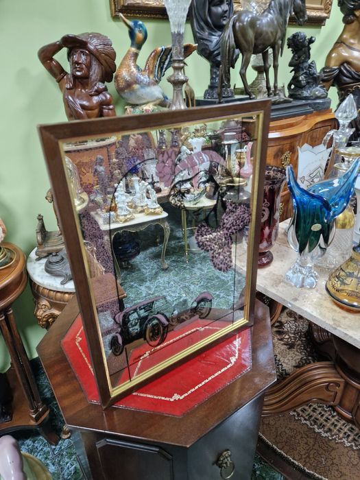 Страхотно антикварно рекламно огледало