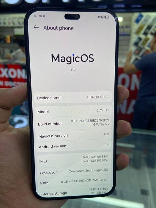 Honor x8b 8/128gb sotiladi obmn bor iphone 11ga xsmaxga naxtga bor