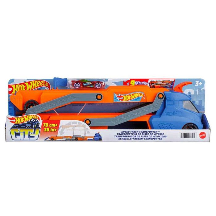 Камион Автовоз Hot Wheels Трансформиращ се транспортьор рампа с кола