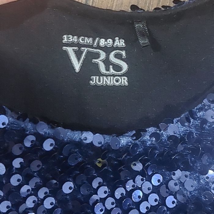 Rochie fetițe 8 ani bleumarin paiete