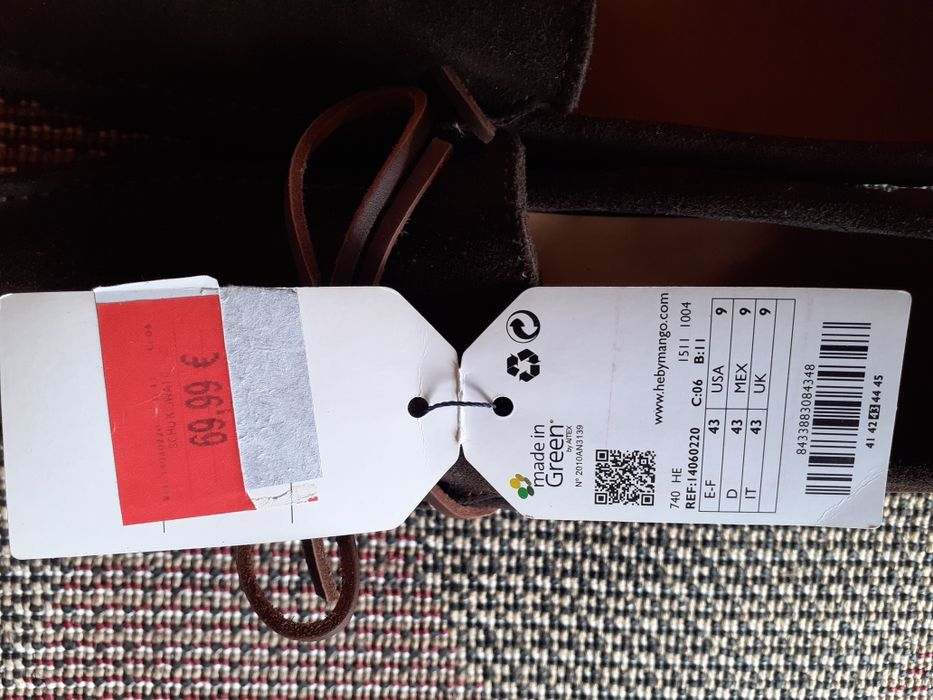 Pantofi de piele H.E. BY MANGO nr.43