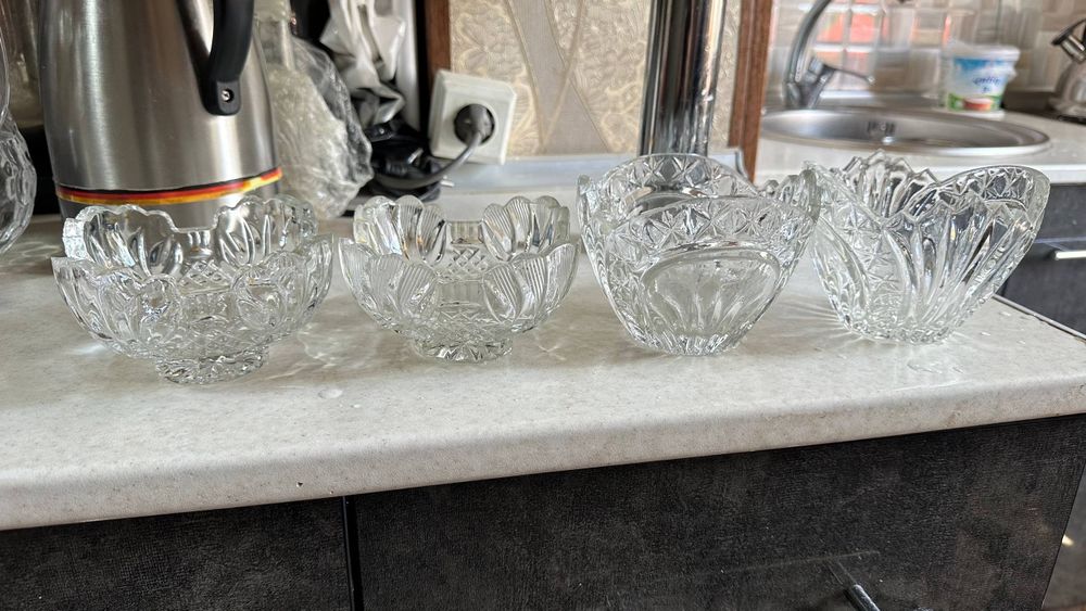 Вазы стеклянные советские