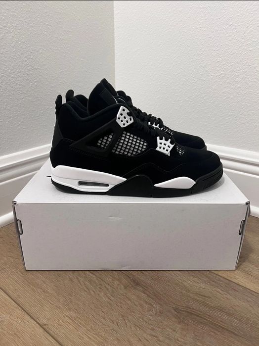 Jordan 4 White Thunder 41,42, Negru, Noi in Cutie
