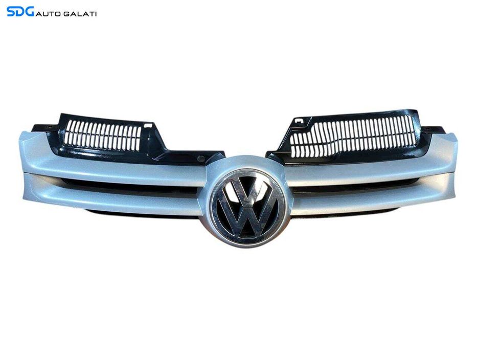 Grila Centrala Cu Emblema de pe Bara Spoiler Fata Volkswagen Golf 5 Hatchback Scurt 2004 - 2008 Cod 1K0853655A [L8123]