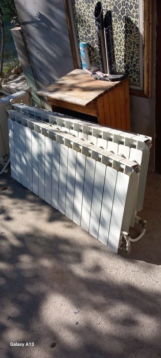 Печка с водна риза и алуминиеви радиатори
