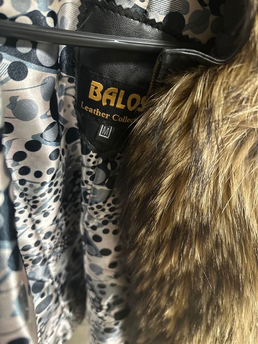 Дамско яке естествена кожа и лисица размер С/М намалено