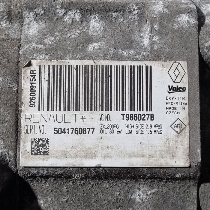 Compresor clima Dacia Sandero 2 1.5 D 2012 - 2016 90CP K9K 612 (1424) Diesel 926009154R