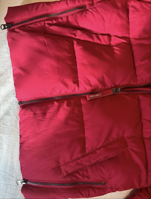 Geacă de iarnă, Calvin Klein, XS, Roz Fucsia, în stare perf