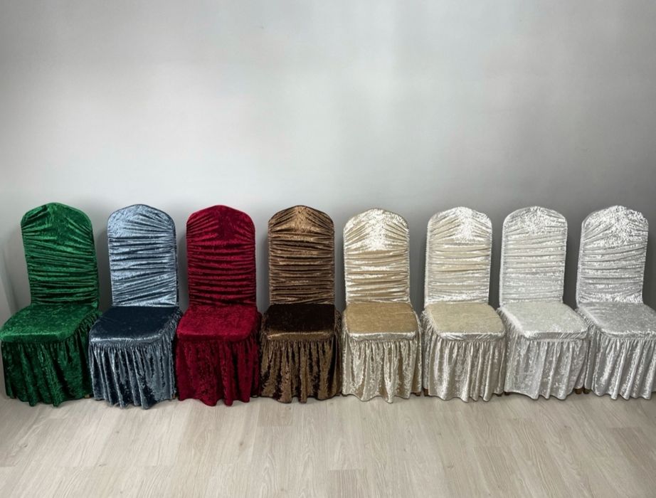 Чехлы для стульев королевский велюр