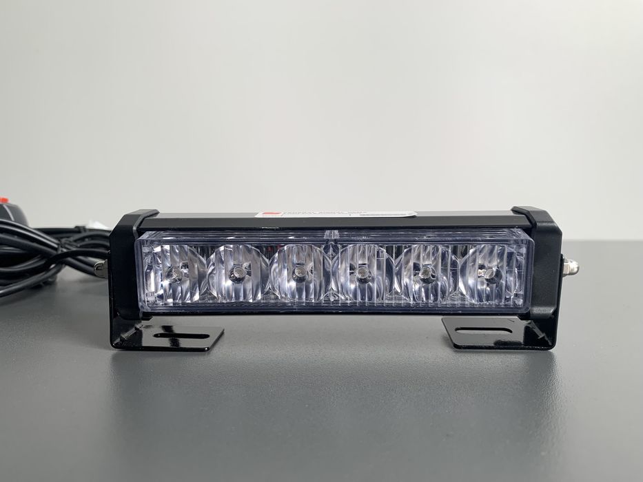 Stroboscoape auto 6 LED grila rosu-albastru/galben-galben