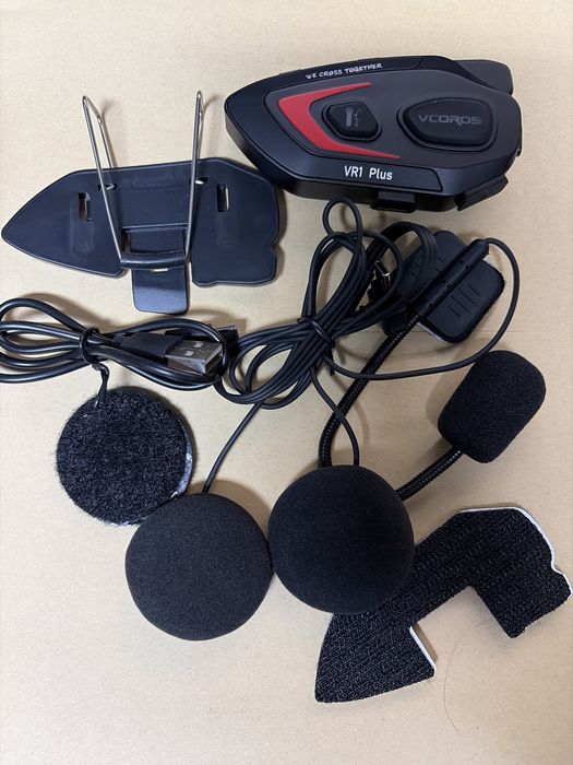 Intercom Moto VCOROS VR1 Plus - Bluetooth, 500m, IP56, USB-C