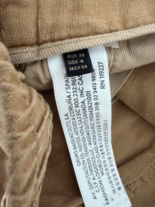 Брюки лен Massimo Dutti