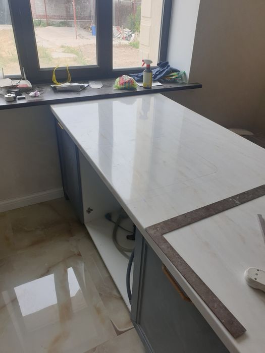 Реставрация столешниц из искусственного камня - Изготовление мебели на ...