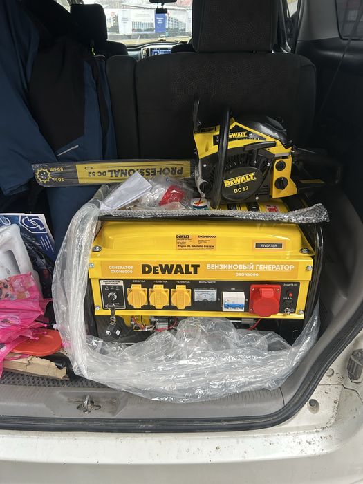 Новый генератор + бензопила