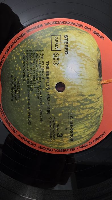 COLECTIE RARA The Beatles 4xLP Red Blue Albums 1973 German ANALOG Cope