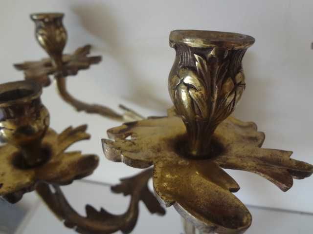 Комлект големи изящни свещници от Виена