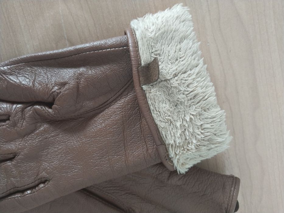 Перчатки кожаные