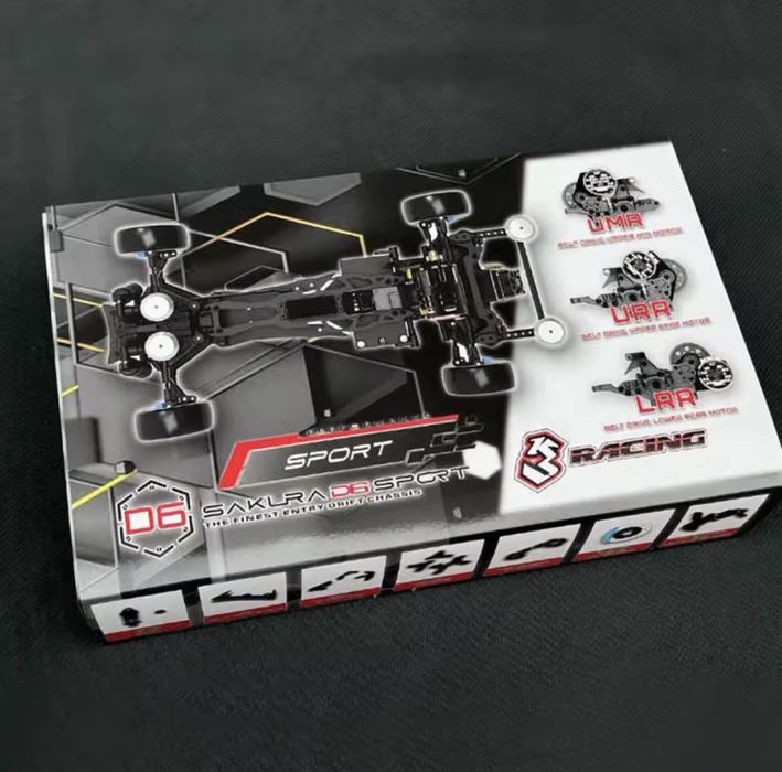дрифт шаси 3Racing Sakura D6 Sport 1/10 RWD RC Drift Kit (Запечатано)