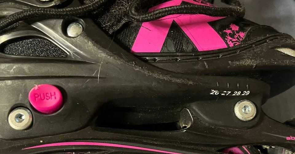 Role copii Roces Jokey 3 Girl Black/Pink Marime 26-29 (165-185 mm)