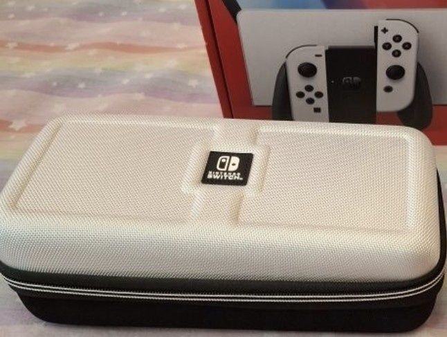Nintendo Switch oled white cu accesorii
