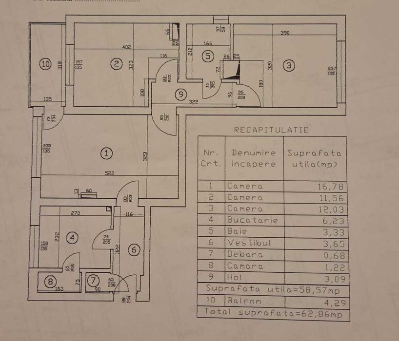 Apartament de vanzare cu 3 camere Pajura