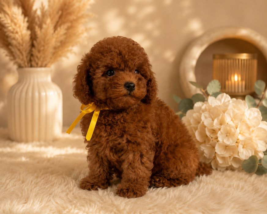 Băiețel Pudel / Poodle TOY  cu pedigree!