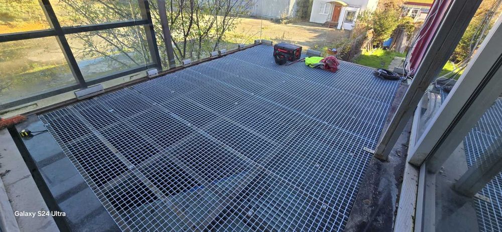 Поцинкована решетъчна скара (гитерост)–английски двор,готова за монтаж