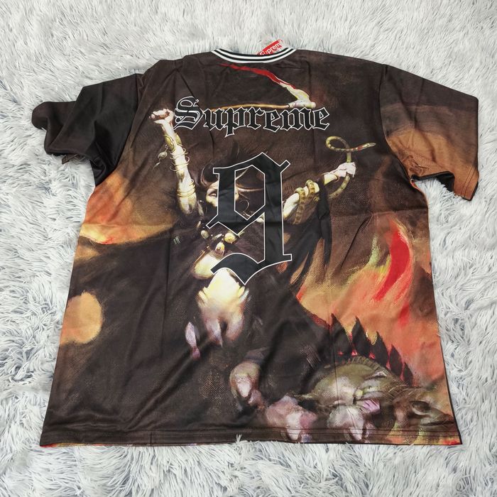 SUPREME x Frank Frazetta унисекс тениска джърси оувърсайз  размер XL Н