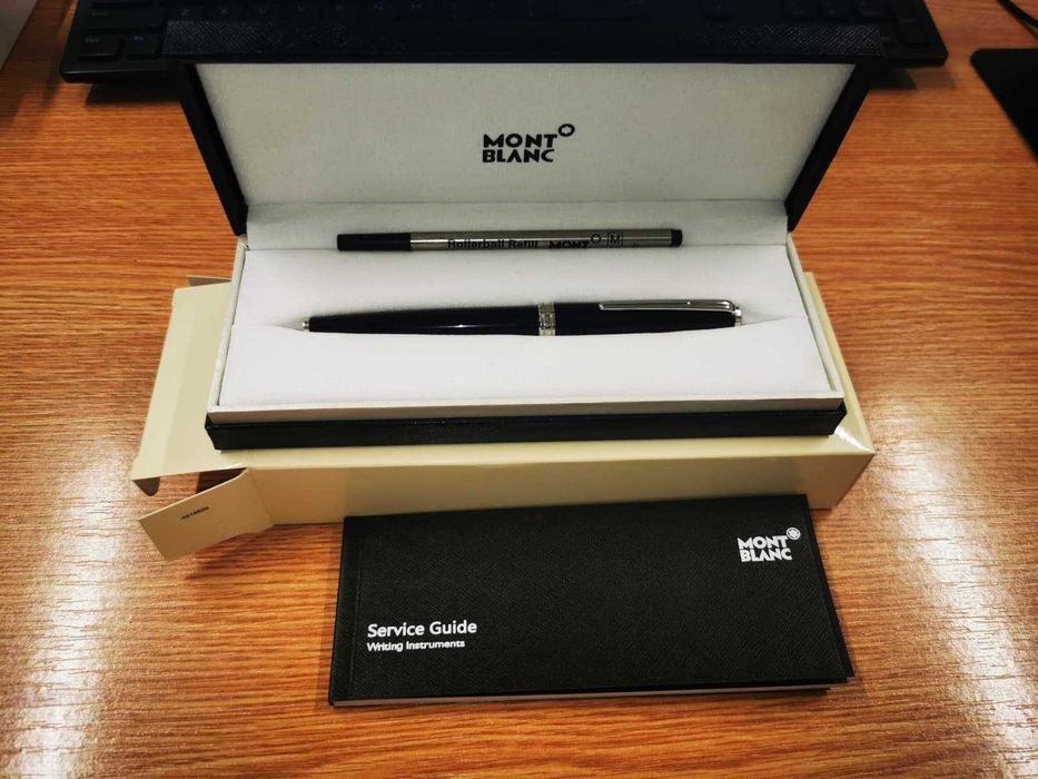 Roller Montblanc PIX negru original, nou, nefolosit, cu refill extra