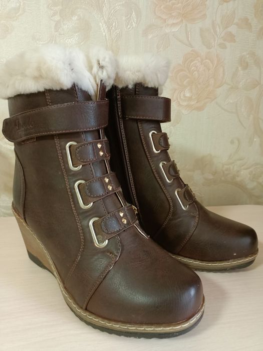 Сапоги зимние. Кожзаменитель