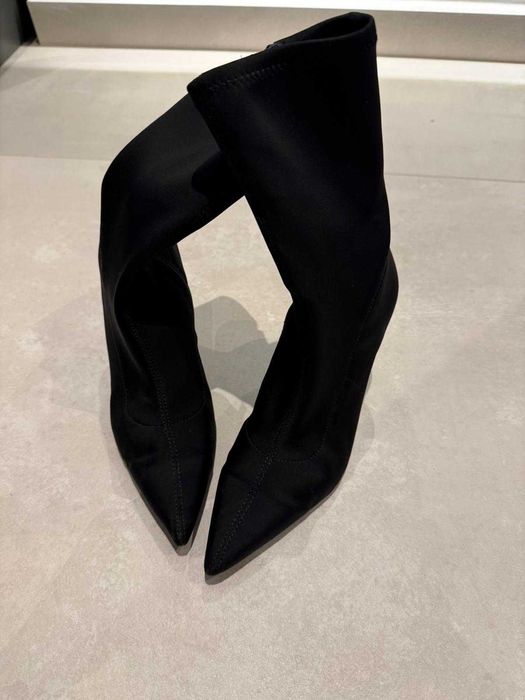 дамски боти, ботуши на ток ZARA