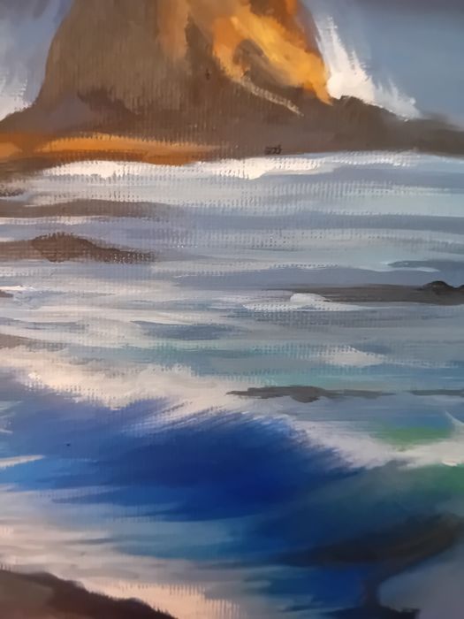 Картина" Черное море" 44х44 масло