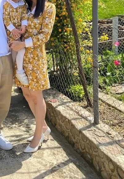 Еднакви рокли мама и бебе -мама размер С