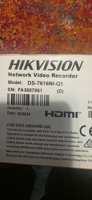 Hikvision DS7616NIQ1d