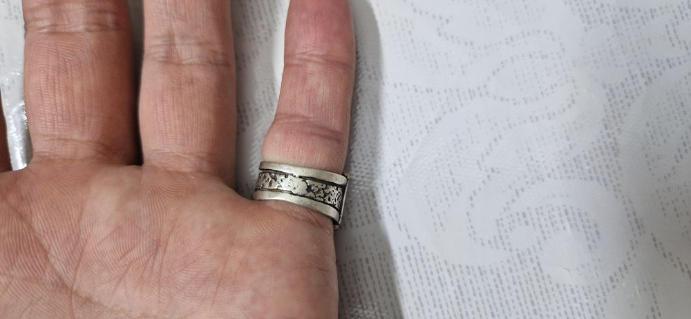 Серебряное мужское кольцо