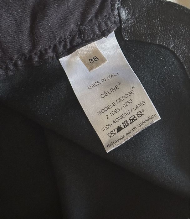 Кожаные шорты Celine