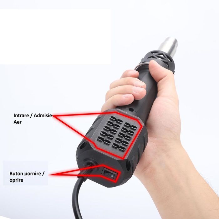 Suflanta cu aer cald 700W temperatura debit aer reglabile Yihua 8858IV