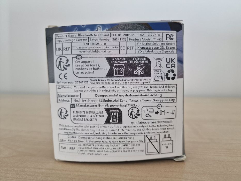 Bentiță Bluetooth Enjoying pt somn, sport, yoga, travel - NOUA