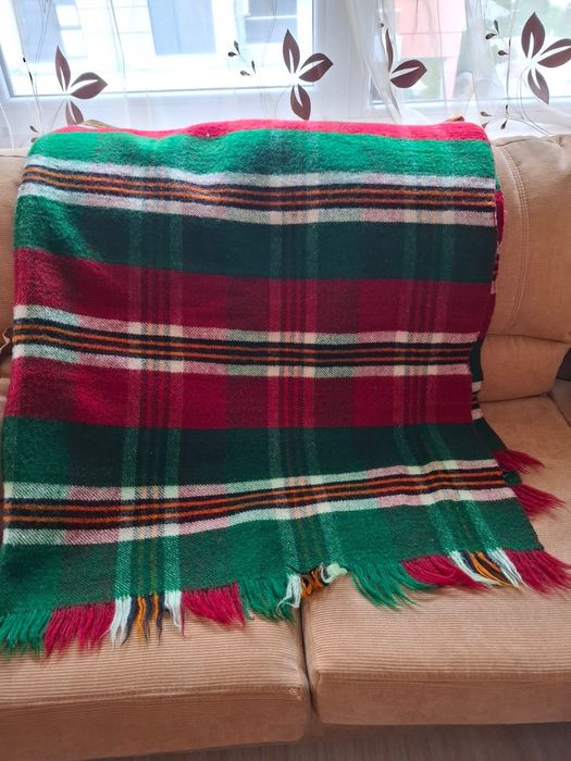 Родопско одеяло домашно тъкани, 100% вълна