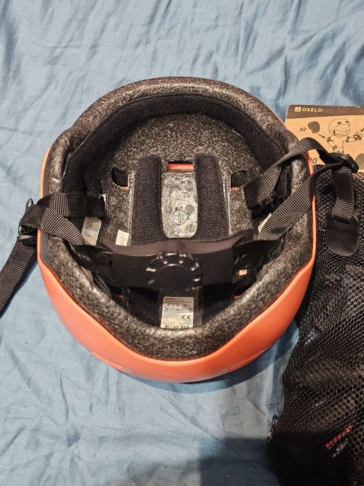Set 3 perechi protecții Role/Skateboard/Trotinetă Copii Oxelo + Casca Btwin