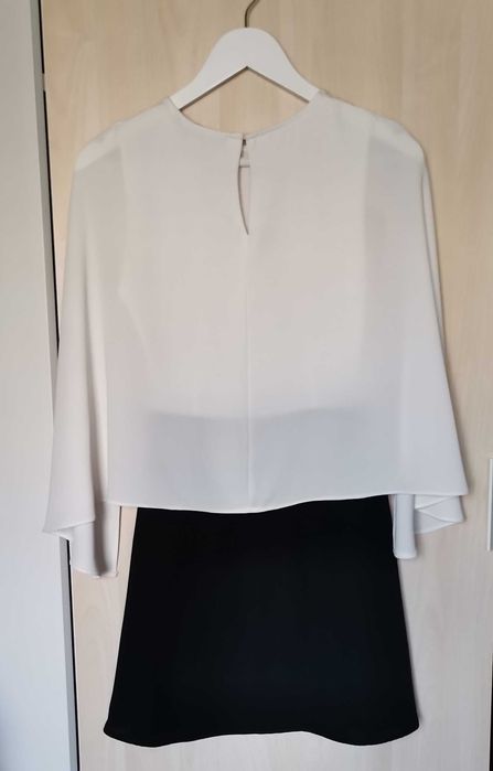 Rochie dama eleganta mini cu capa ZARA Basic  marimea XS ca noua