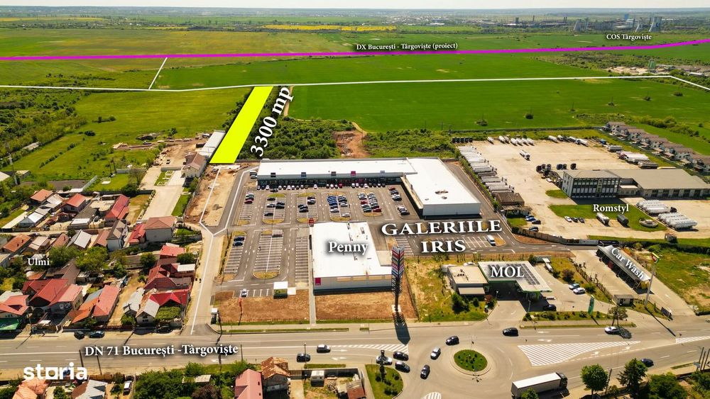 Teren intravilan 3300 mp Târgoviște - Galeriile Iris