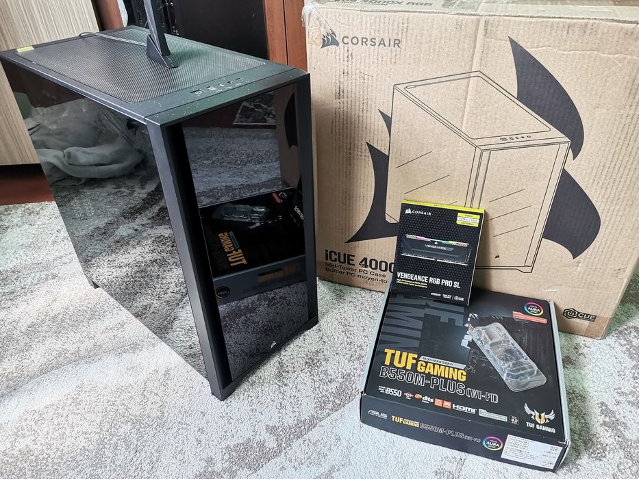 Pc Desktop Ryzen 7 5700x,Rx 6800xt 16Gb,32 gb Corsair RGB Ddr4 4000 mhz