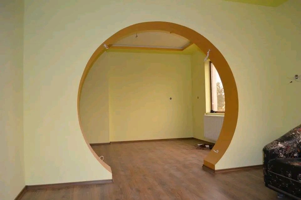 Гипсокартондан девор пергоротка потолок фигура киламиза