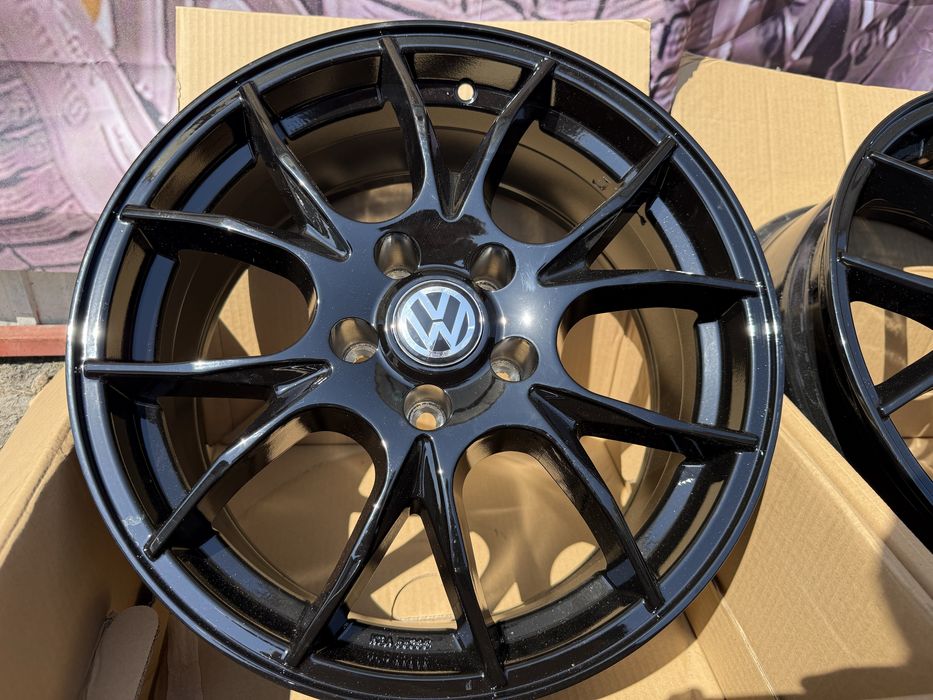 jante aliaj noi Full Black R17 5x112 VW TIGUAN Golf Passat Jetta