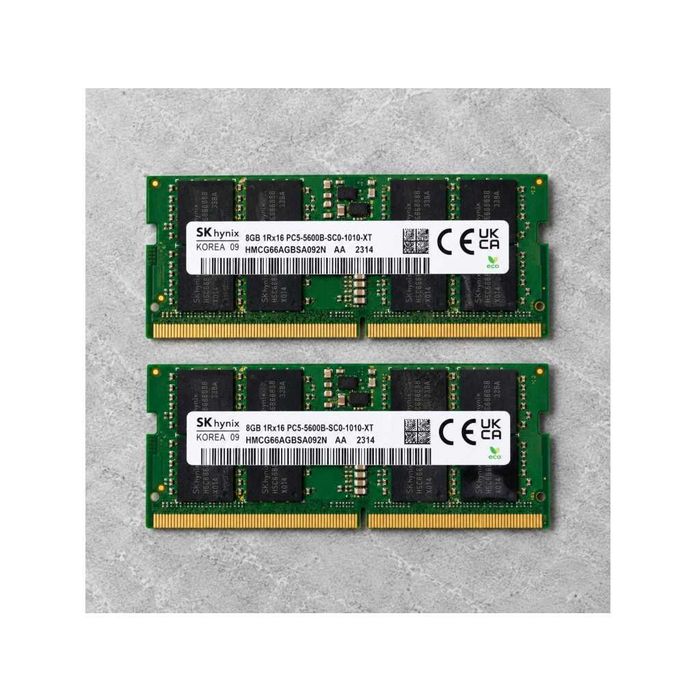 Memorie RAM DDR5 Laptop SODIMM SK Hynix HMCG66AGBSA092N 16GB (2 x 8GB) 5600 MHz 1Rx16 - Testate, perfect functionale
