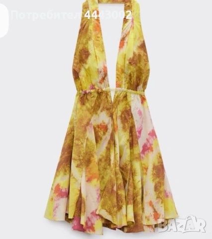 ZARA мини рокля с отворен гръб р-р 38/40