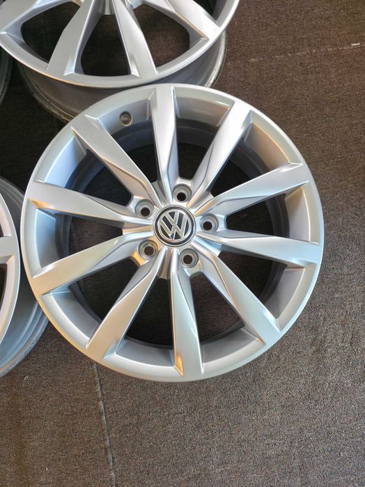 4 Jante Aliaj 5x112 17'' 6J ET 48 - OEM VW Golf 5 6 7 Caddy T-Roc / Skoda Octavia Karoq