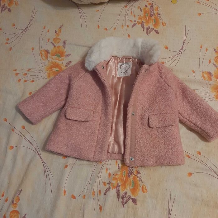 Vand paltonas din lana fetita 3-6 luni